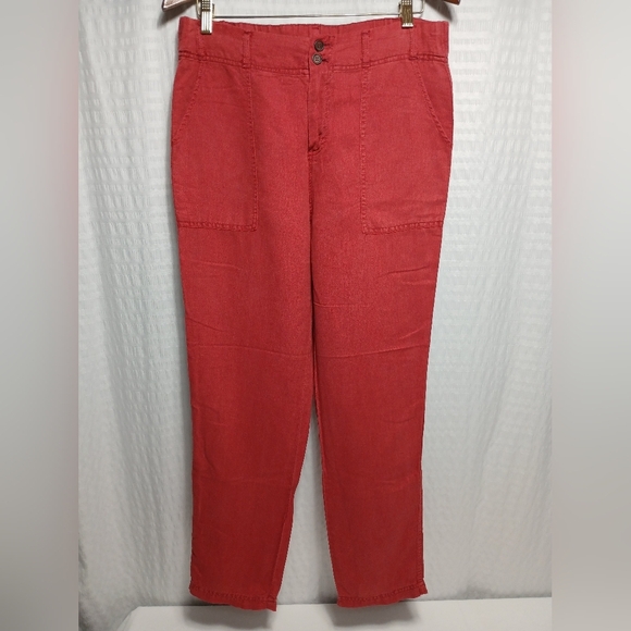 C&C California Linen/ Lyocell Straight Leg Pants. Size M - Picture 2 of 7